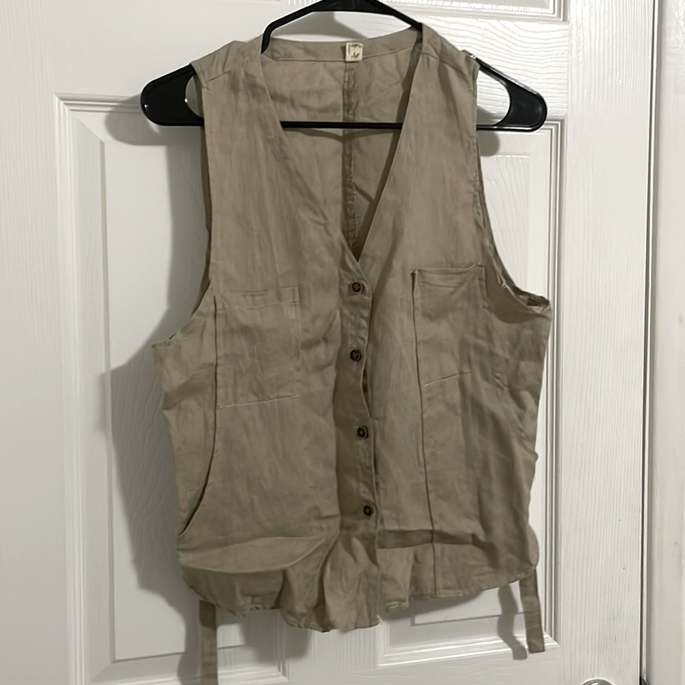 Safari theme sleeveless vest size S